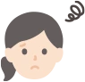 悩む女性のイラスト