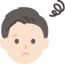悩む男性のイラスト